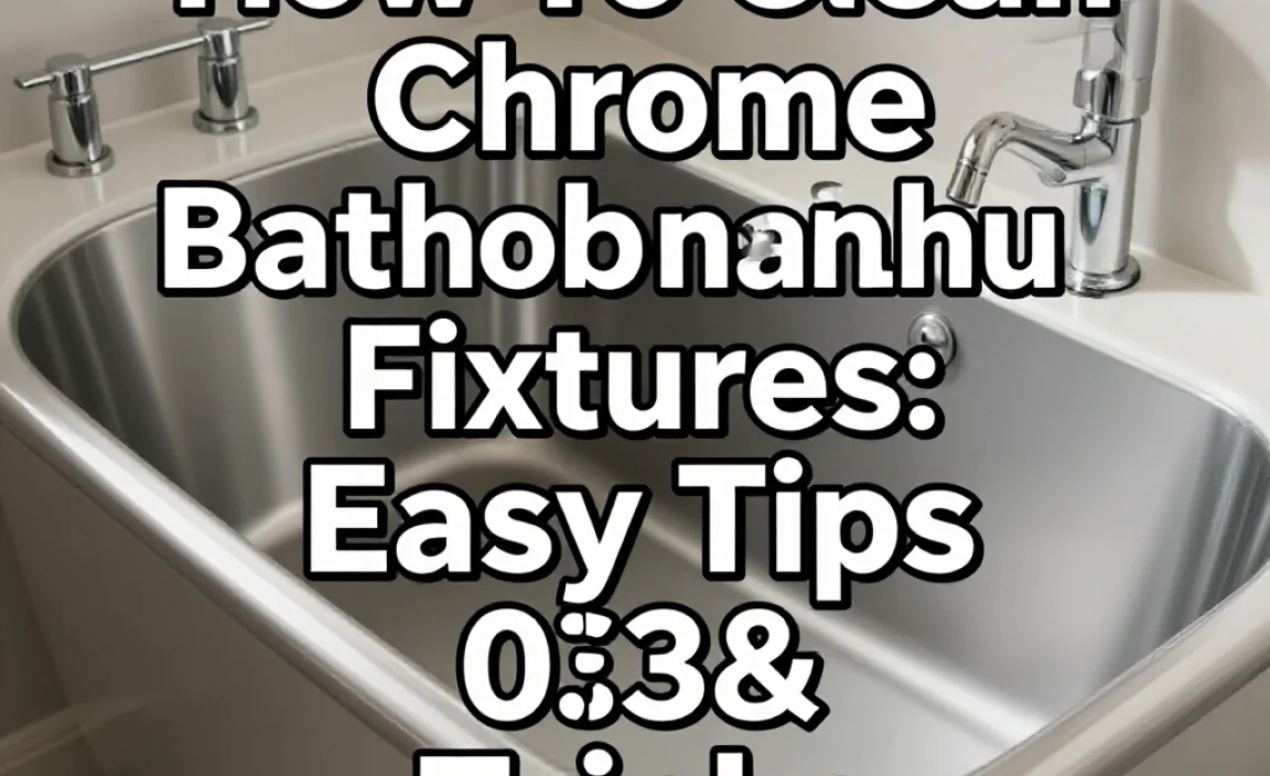 How To Clean Chrome Bathtub Fixtures: Easy Tips & Tricks