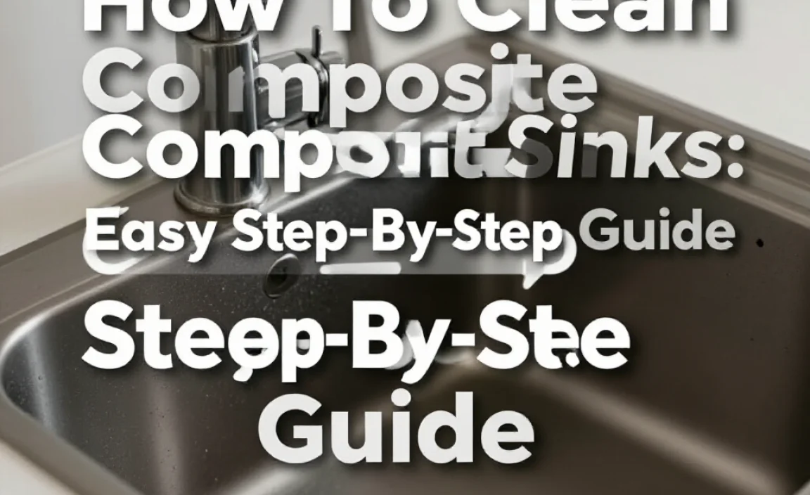 How To Clean Composite Sinks: Easy Step-By-Step Guide