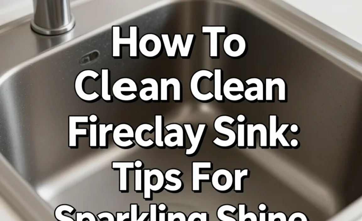 How To Clean Fireclay Sink: Tips For Sparkling Shine