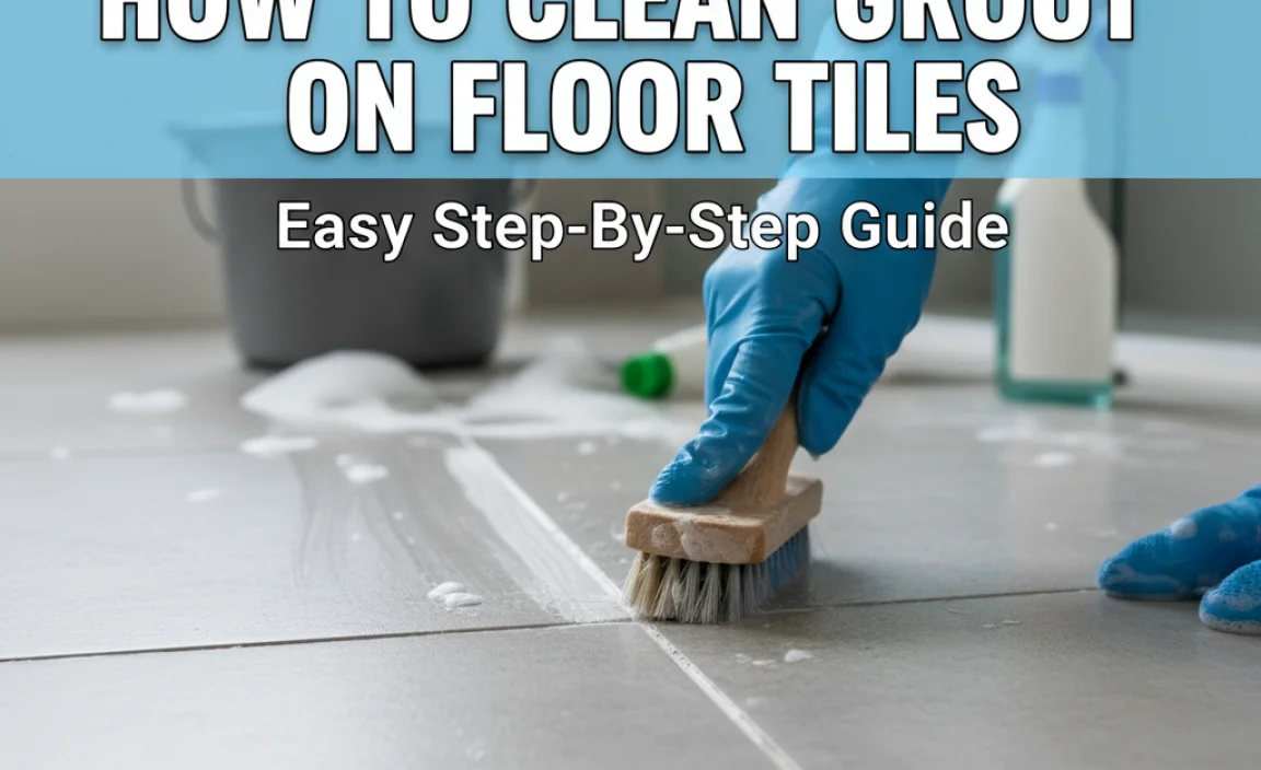 How To Clean Grout On Floor Tiles: Easy Step-By-Step Guide