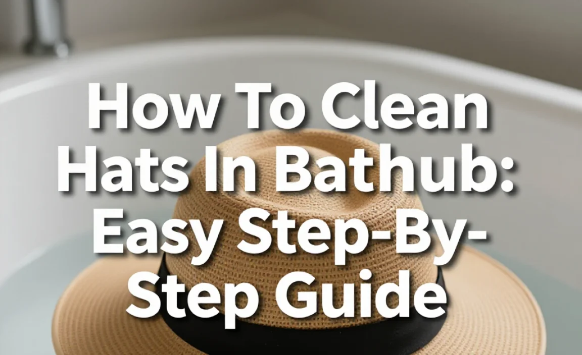How To Clean Hats In Bathtub: Easy Step-By-Step Guide