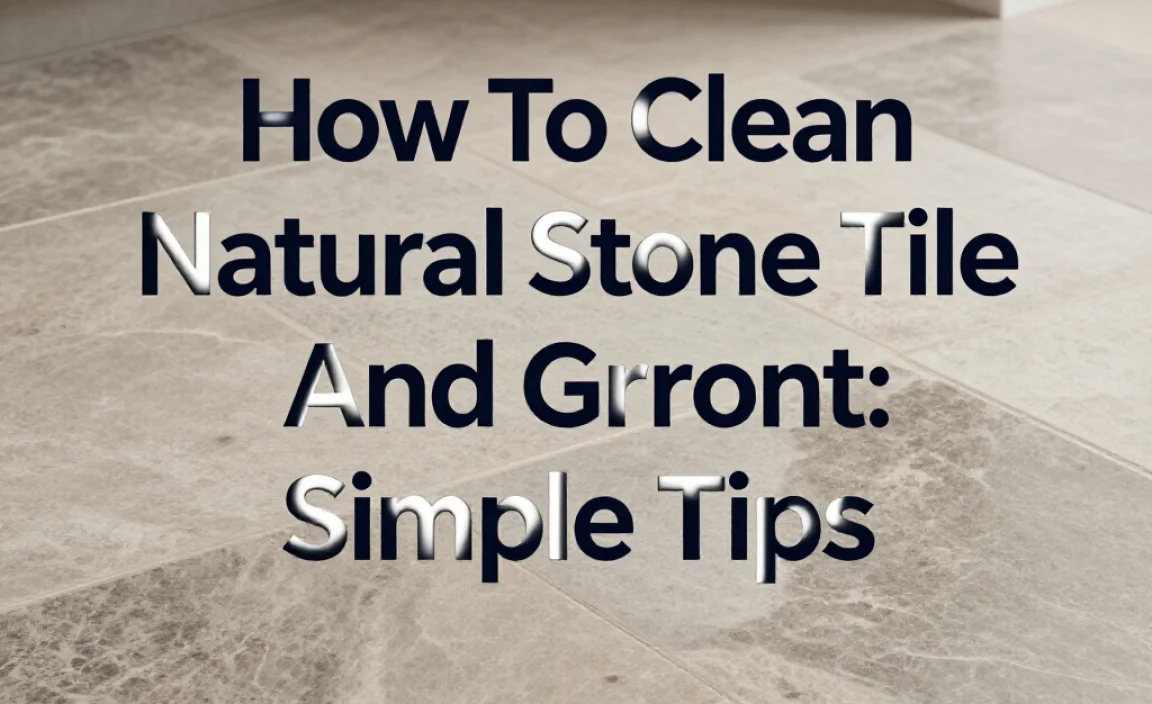 How To Clean Natural Stone Tile And Grout: Simple Tips