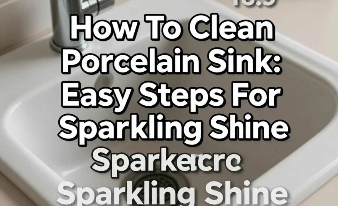 How To Clean Porcelain Sink: Easy Steps For Sparkling Shine