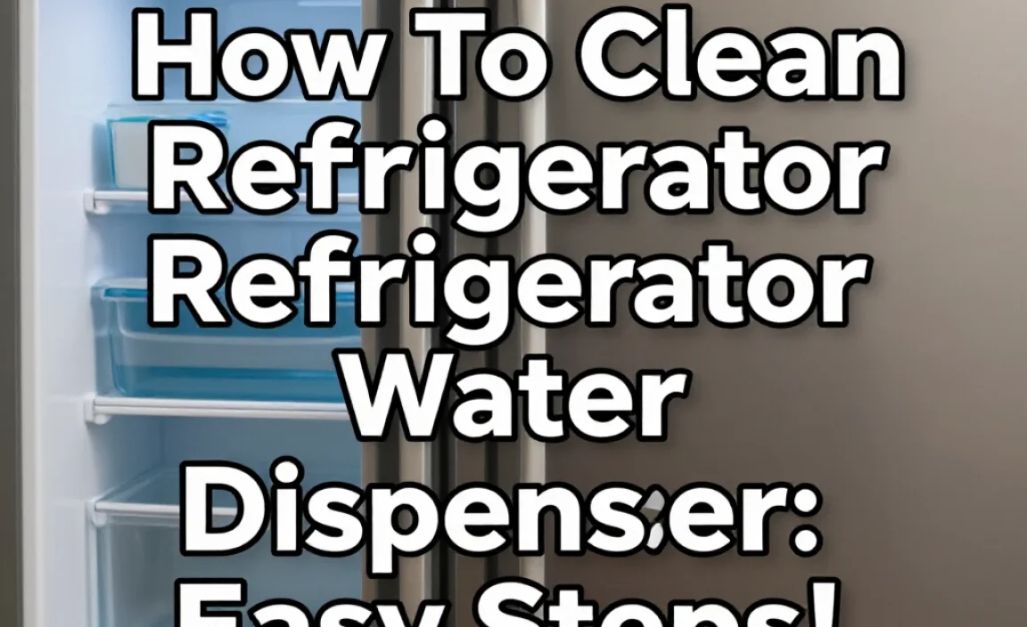 How To Clean Refrigerator Water Dispenser: Easy Steps!