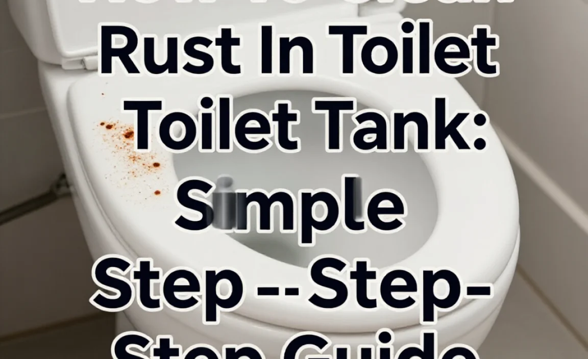 How To Clean Rust In Toilet Tank: Simple Step-By-Step Guide