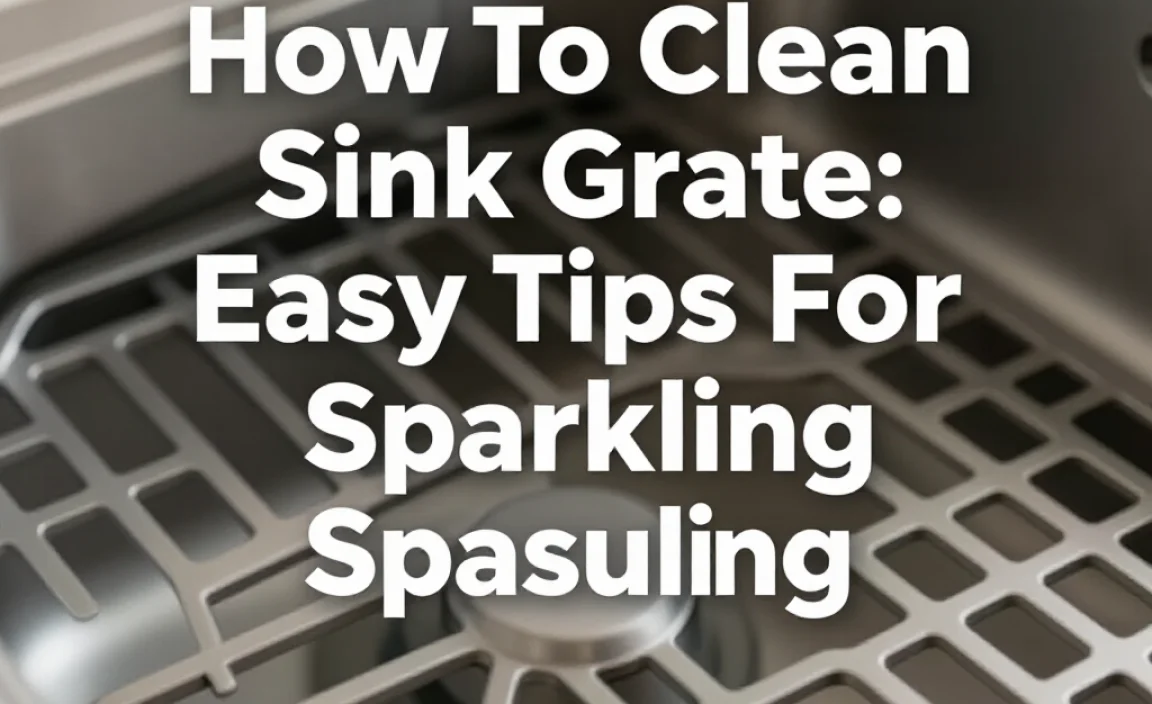 How To Clean Sink Grate: Easy Tips For Sparkling Results