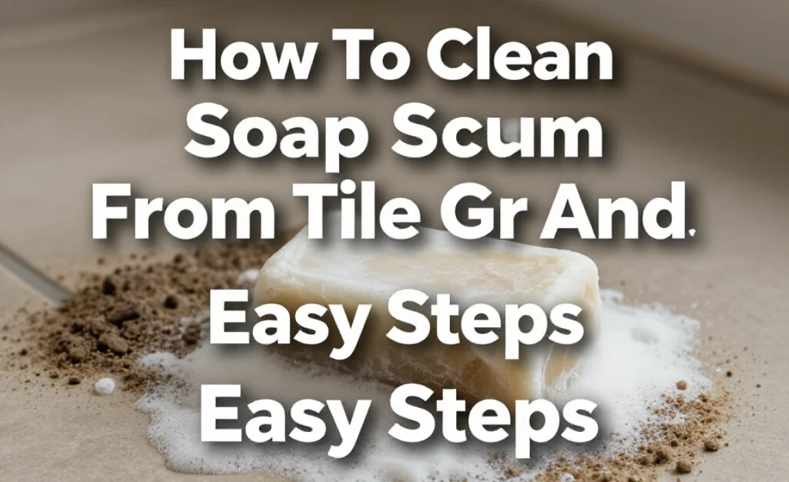 How To Clean Soap Scum From Tile And Grout: Easy Steps