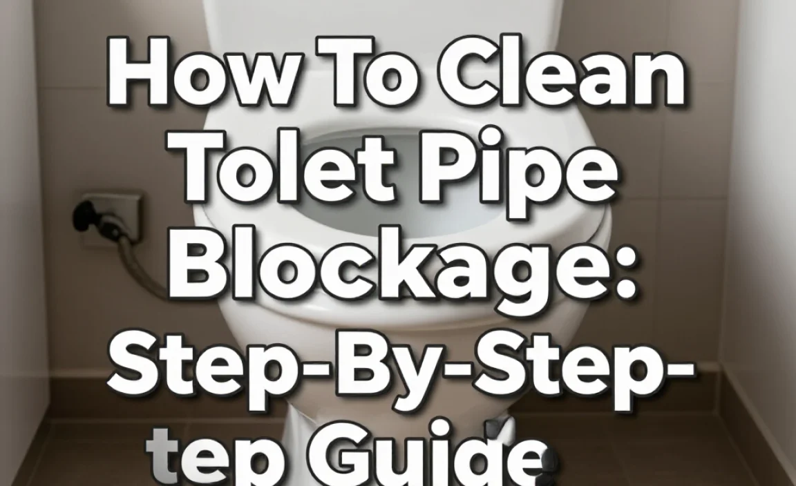How To Clean Toilet Pipe Blockage: Step-By-Step Guide