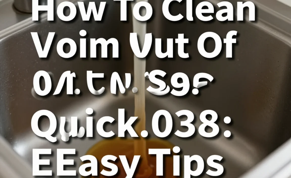 How To Clean Vomit Out Of A Sink: Quick & Easy Tips