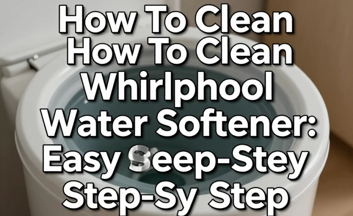 How To Clean Whirlpool Water Softener: Easy Step-By-Step