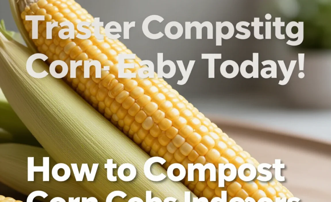 How to Compost Corn Cobs Indoors