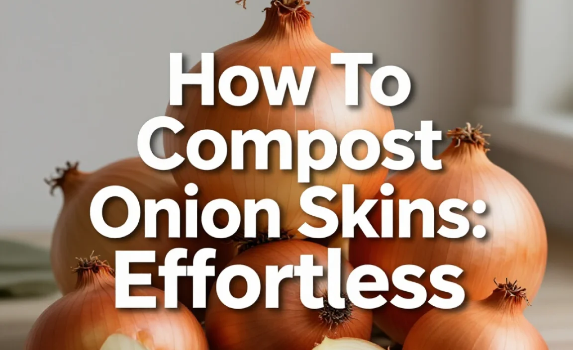 How To Compost Onion Skins: Effortless