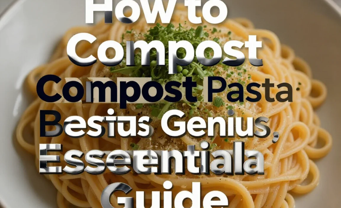 How to Compost Pasta: Genius, Essential Guide