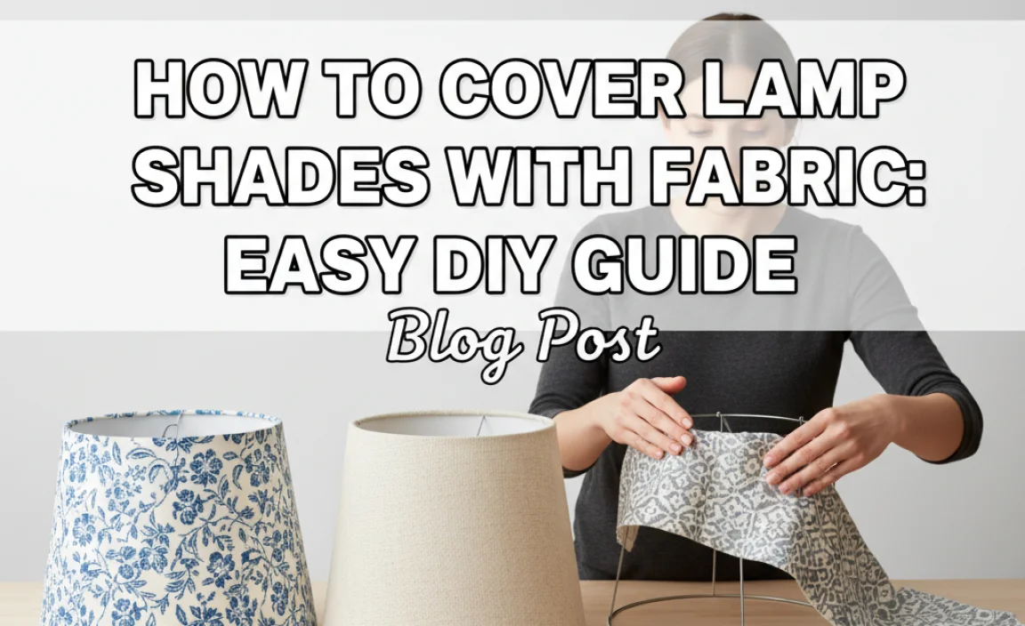 How To Cover Lamp Shades With Fabric: Easy Diy Guide