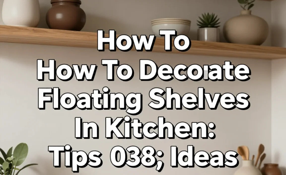 How To Decorate Floating Shelves In Kitchen: Tips & Ideas