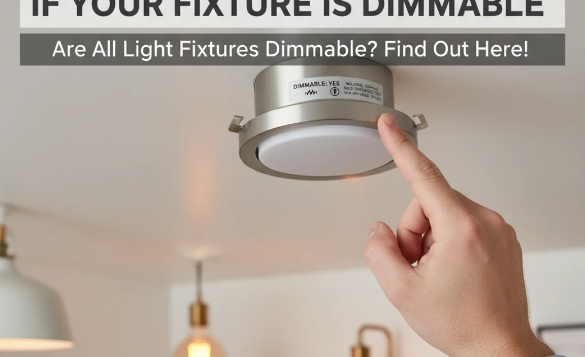How to Determine if Your Fixture is Dimmable