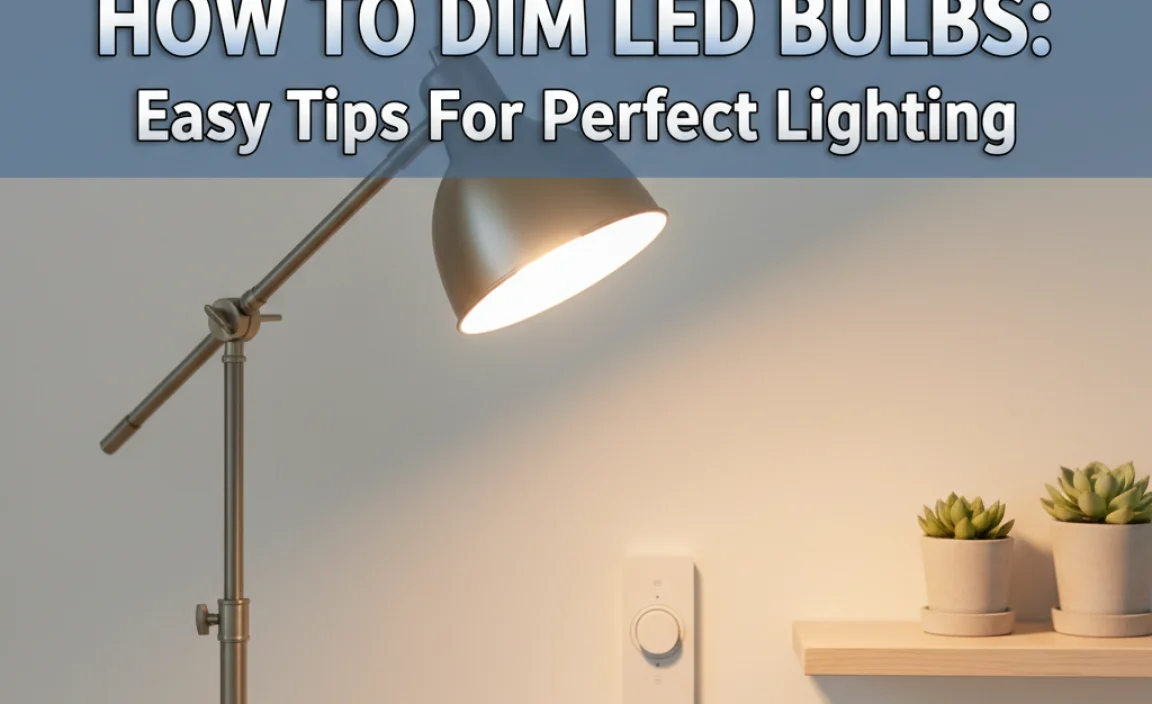 How To Dim Led Bulbs: Easy Tips For Perfect Lighting