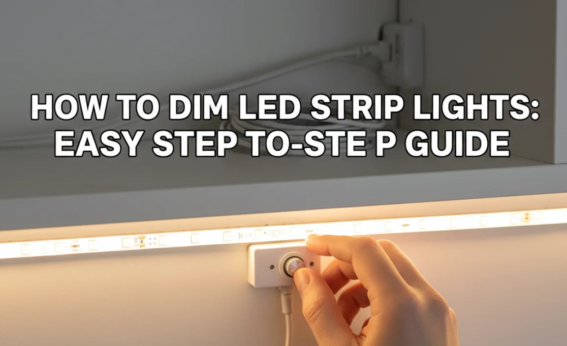 How To Dim Led Strip Lights: Easy Step-By-Step Guide