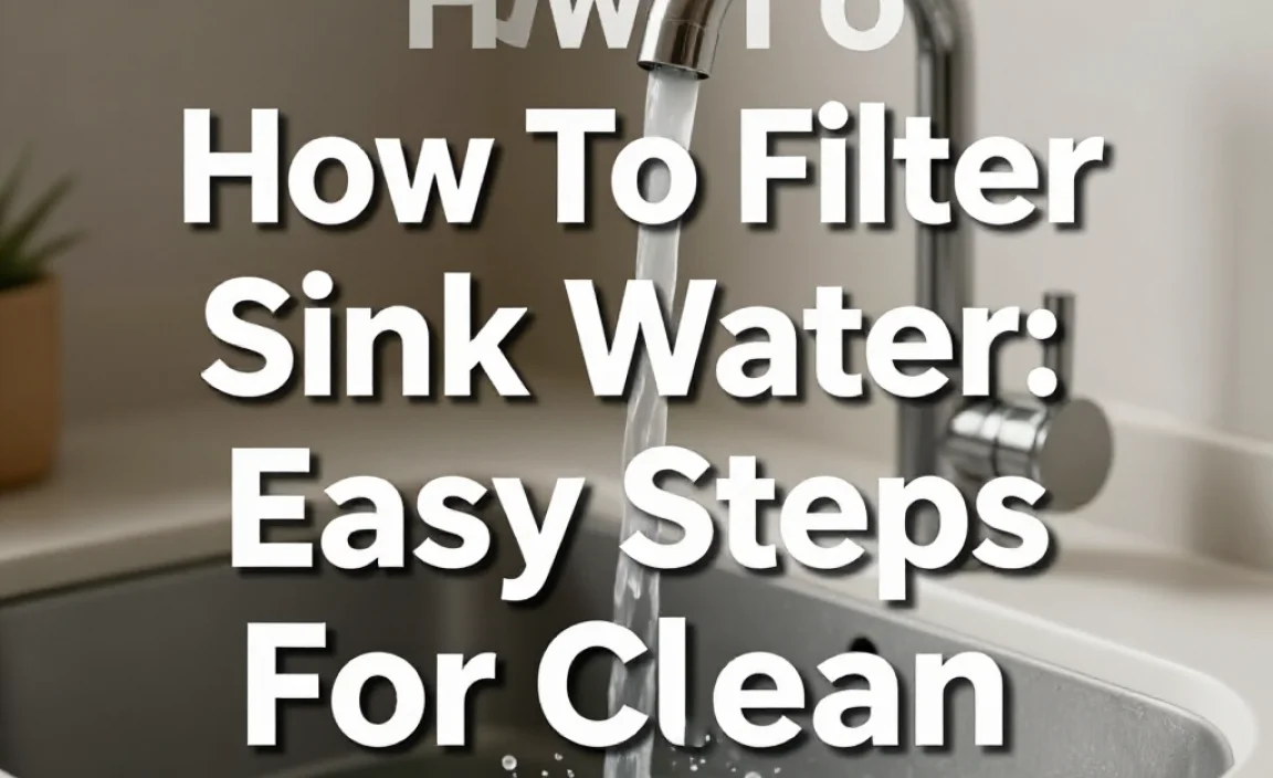 How To Filter Sink Water: Easy Steps For Clean Drinking