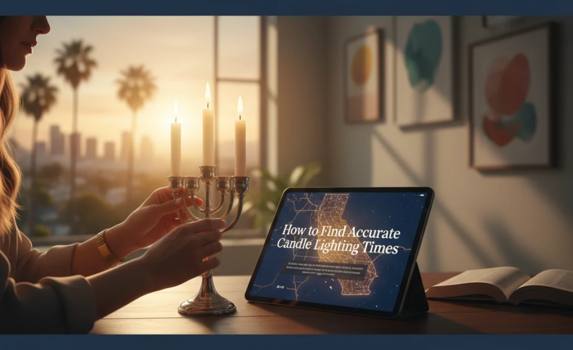 How to Find Accurate Candle Lighting Times