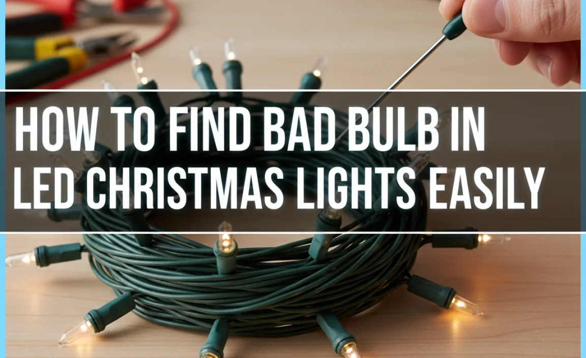 How To Find Bad Bulb In Led Christmas Lights Easily