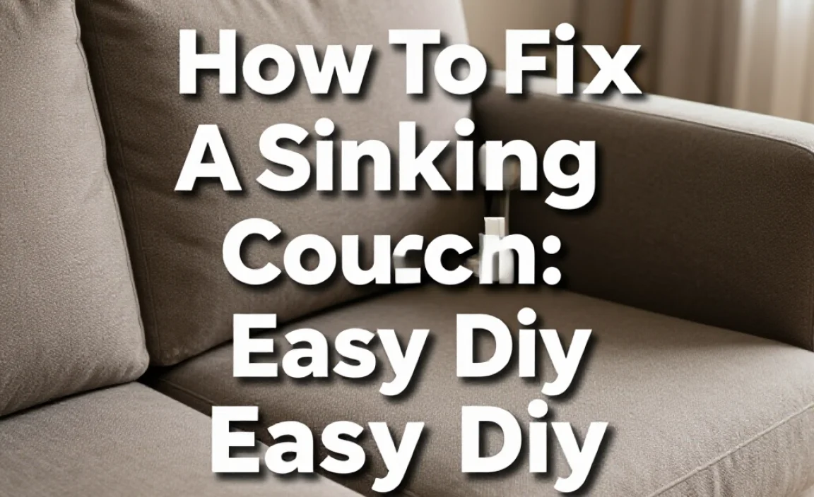 How To Fix A Sinking Couch: Easy Diy Solutions!