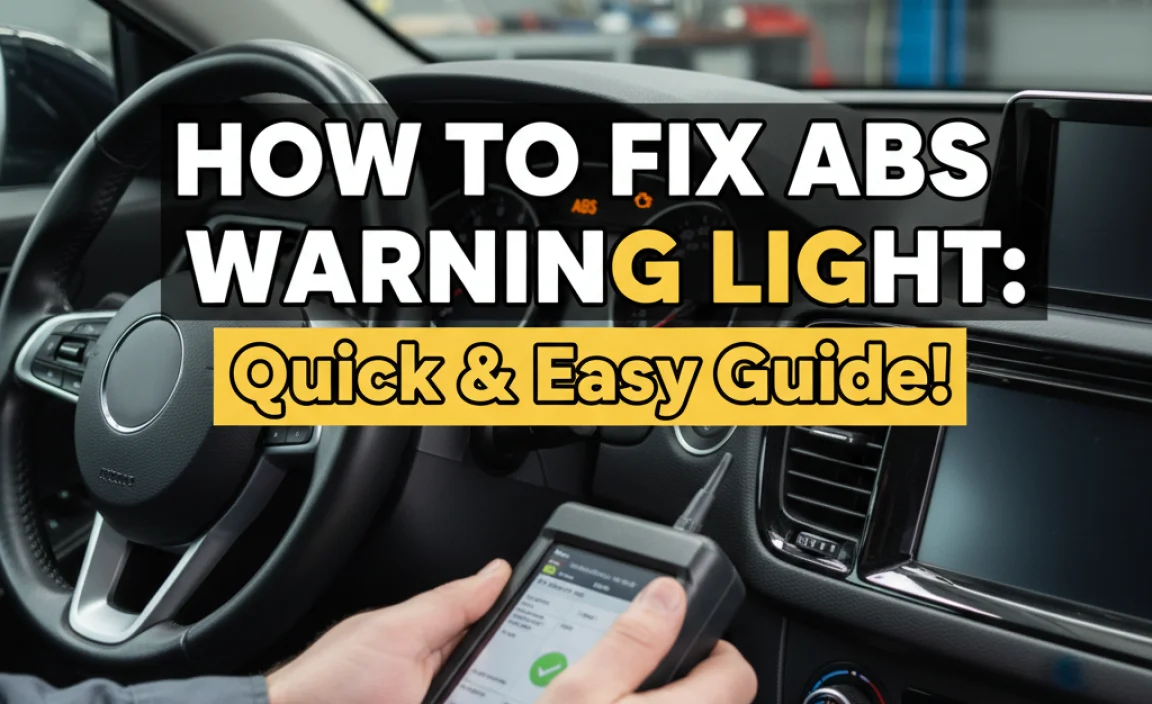 How To Fix Abs Warning Light: Quick & Easy Guide!