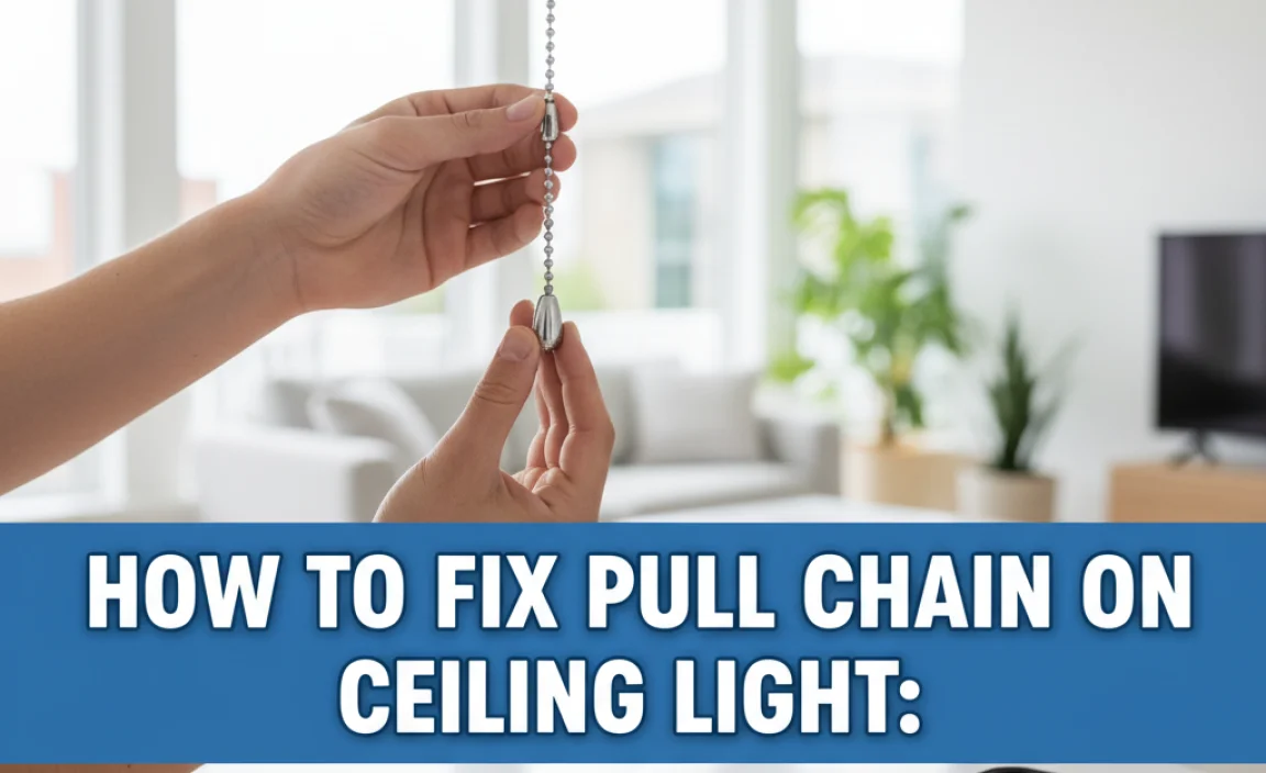 How To Fix Pull Chain On Ceiling Light: Easy Steps