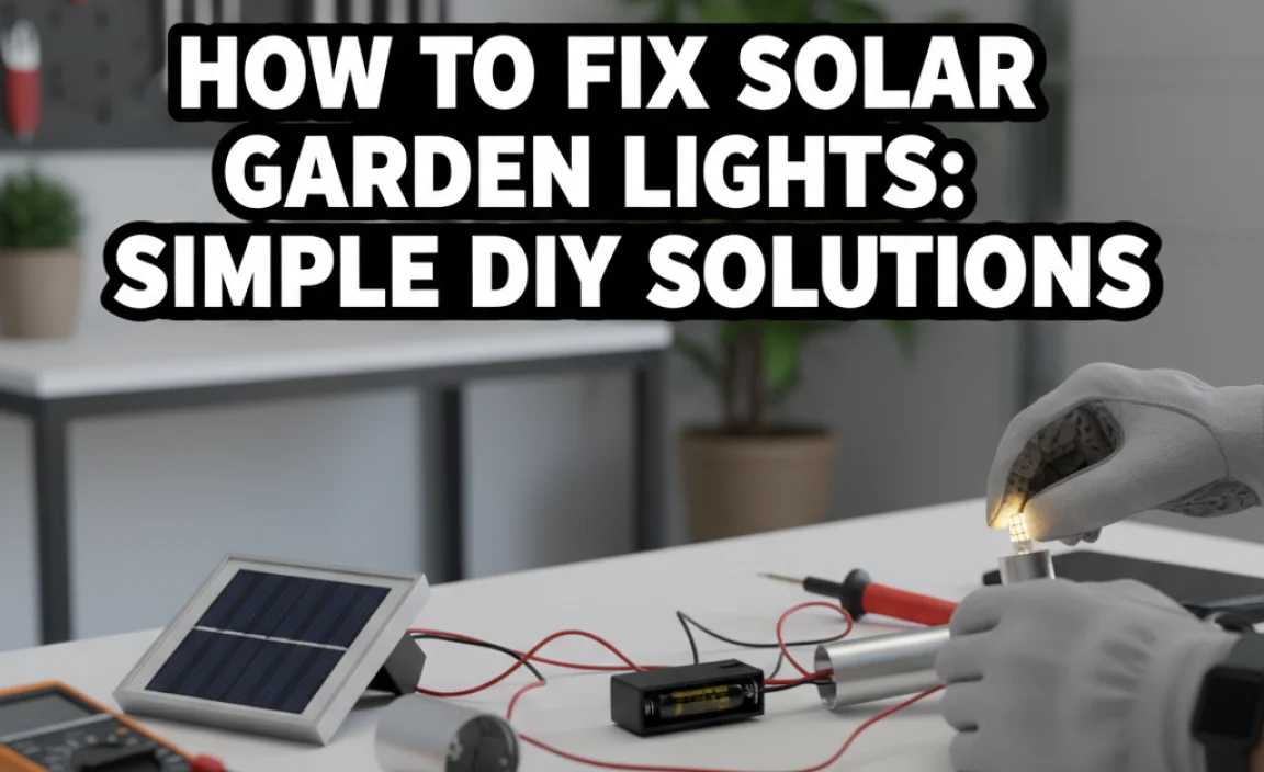 How To Fix Solar Garden Lights: Simple Diy Solutions