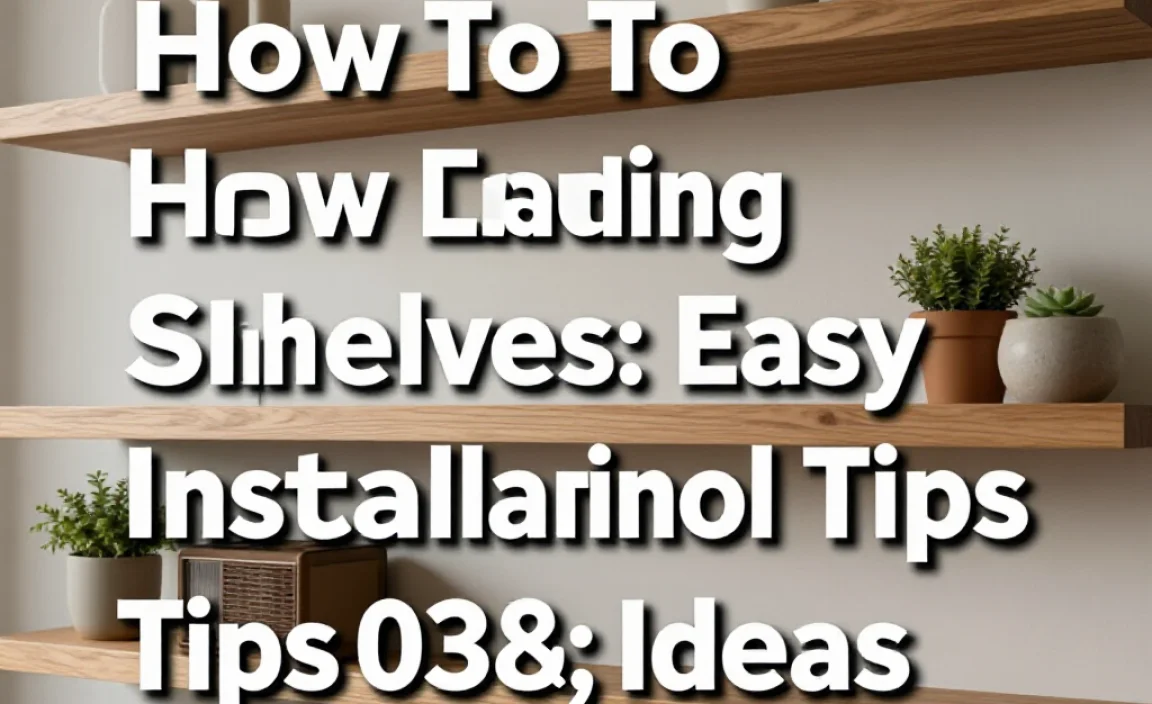 How To Floating Shelves: Easy Installation Tips & Ideas
