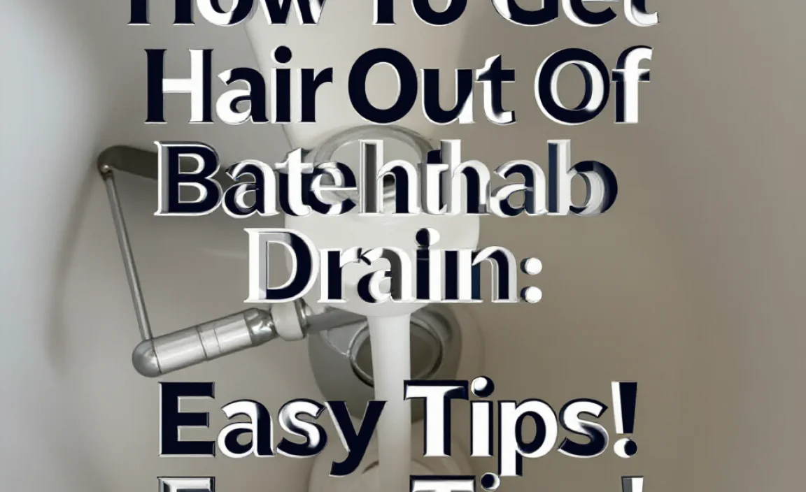 How To Get Hair Out Of Bathtub Drain: Easy Tips!