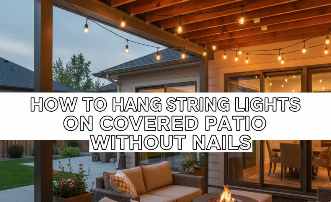 How To Hang String Lights On Covered Patio Without Nails