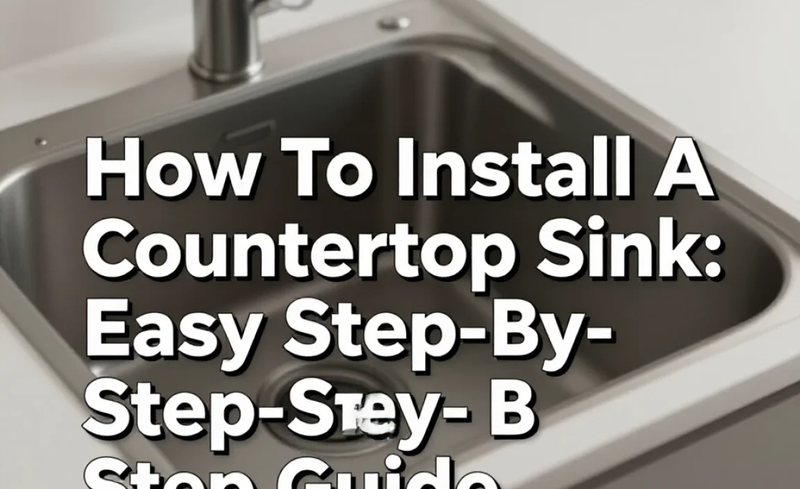 How To Install A Countertop Sink: Easy Step-By-Step Guide