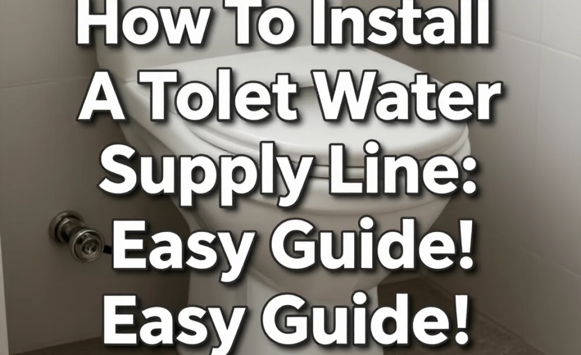 How To Install A Toilet Water Supply Line: Easy Guide!