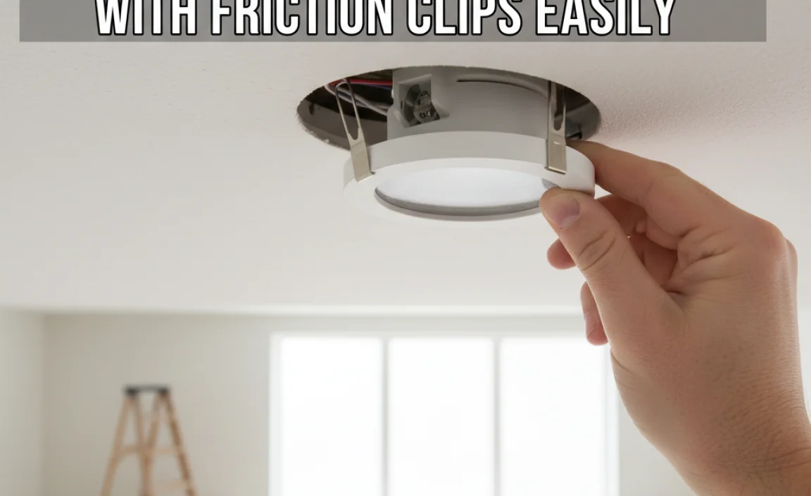 How To Install Recessed Lights With Friction Clips Easily