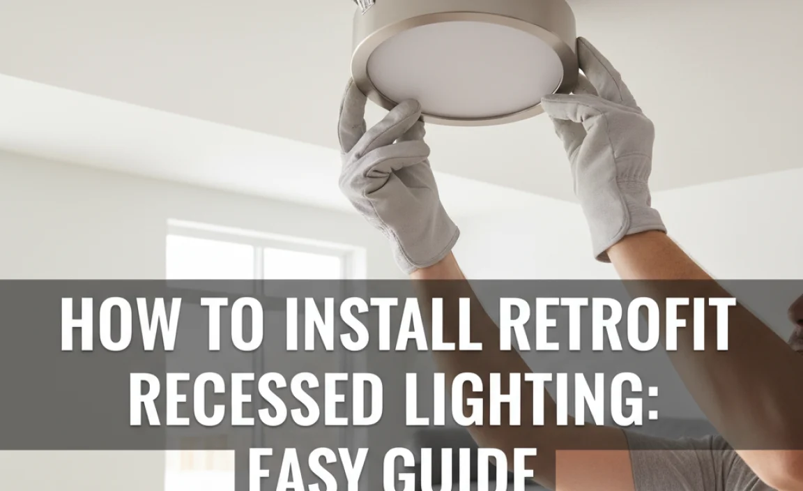 How To Install Retrofit Recessed Lighting: Easy Guide