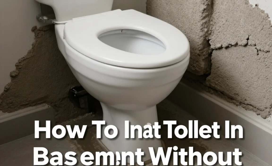 How To Install Toilet In Basement Without Breaking Concrete
