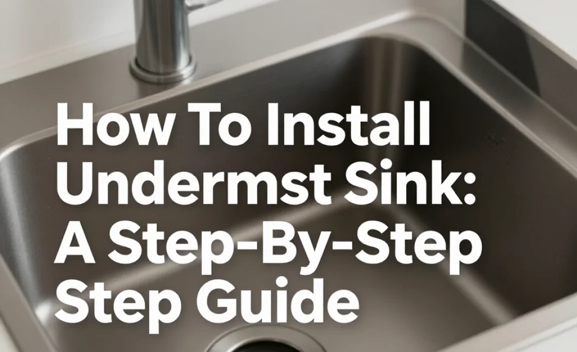 How To Install Undermount Sink: A Step-By-Step Guide
