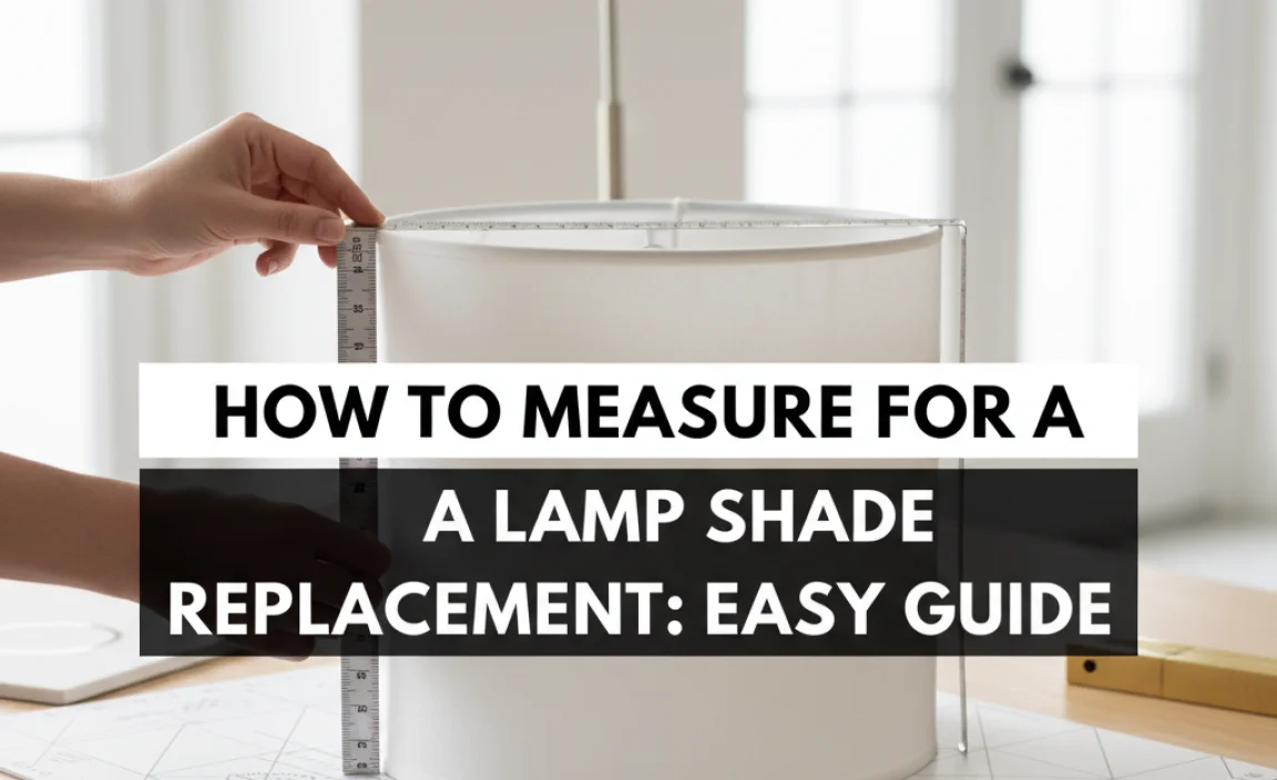 How To Measure For A Lamp Shade Replacement: Easy Guide