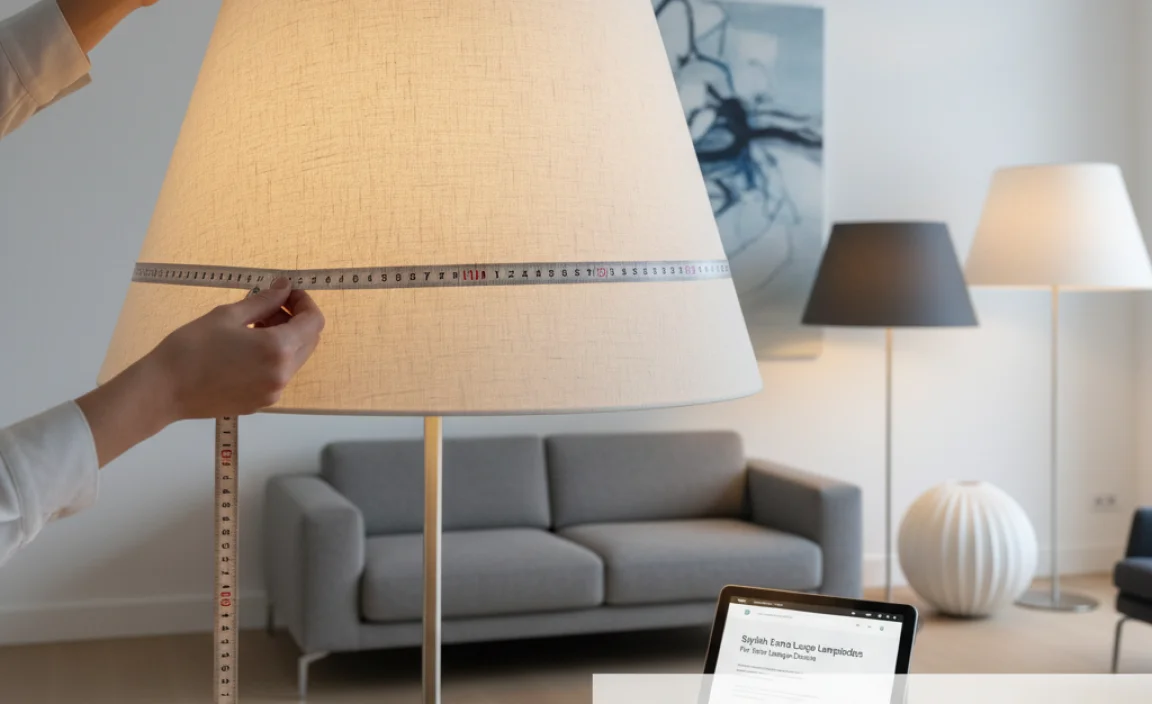 How to Measure for an Extra Large Lampshade