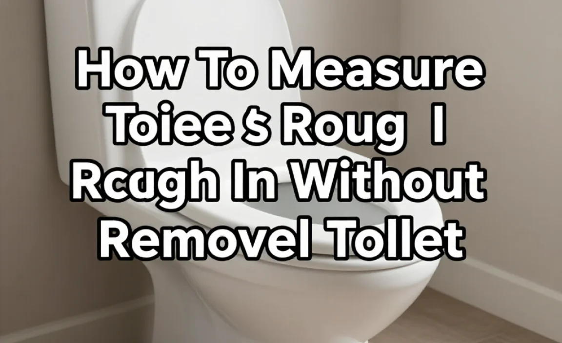 How To Measure Toilet Rough In Without Removing Toilet