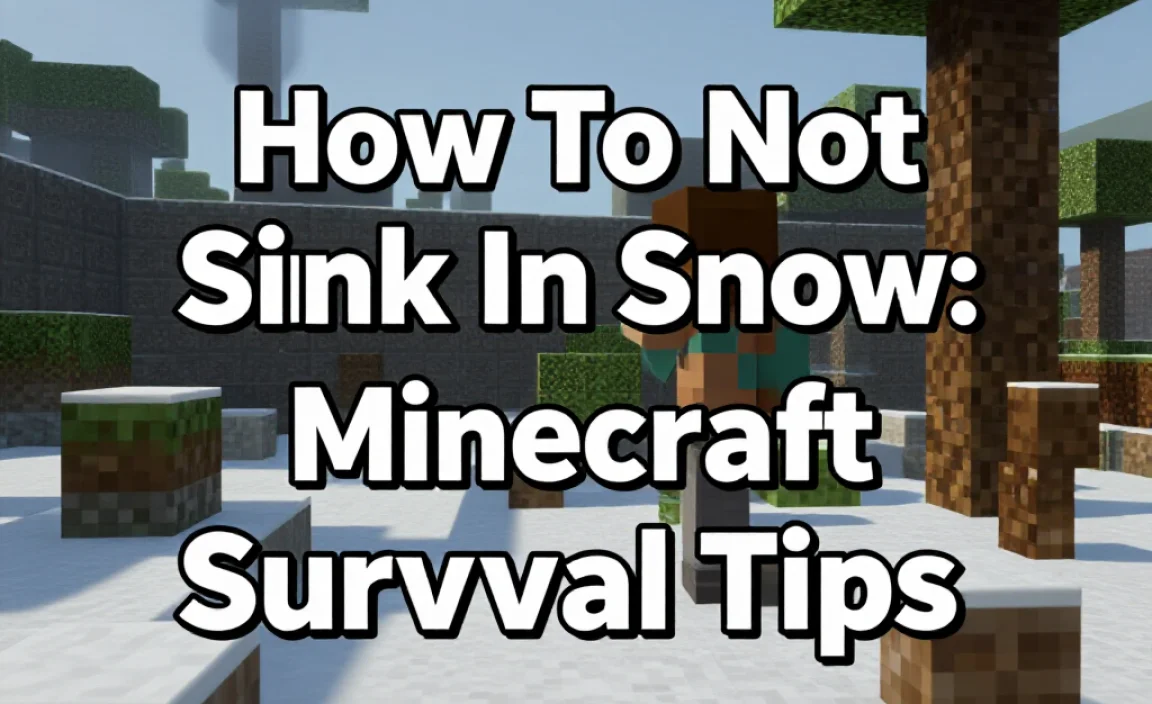 How To Not Sink In Snow: Minecraft Survival Tips
