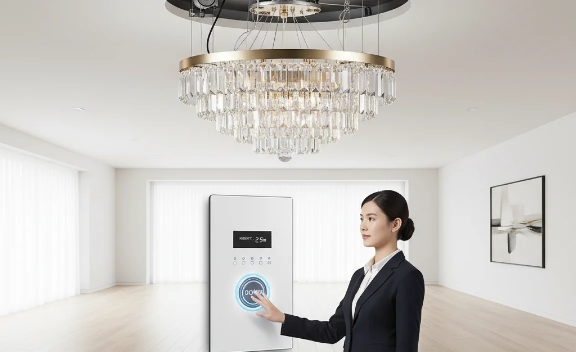 How to Operate a Chandelier Lift