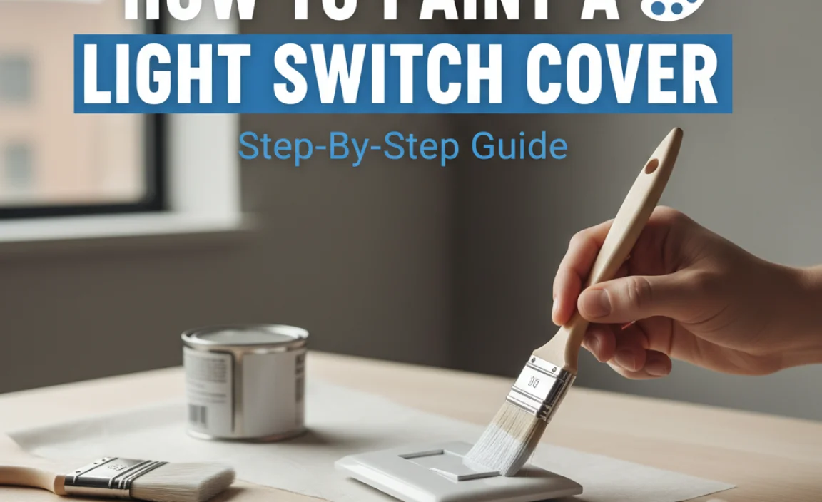 How To Paint A Light Switch Cover: Step-By-Step Guide
