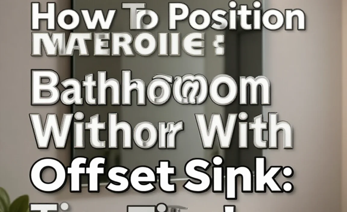 How To Position Bathroom Mirror With Offset Sink: Tips!