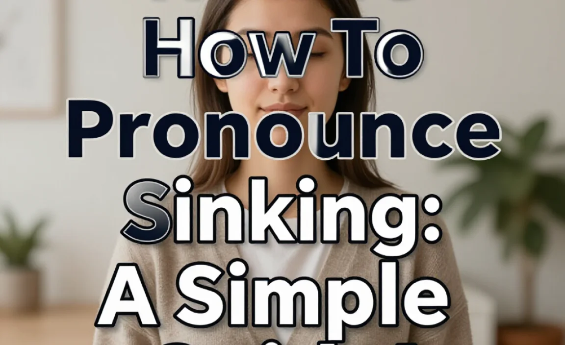 How To Pronounce Sinking: A Simple Guide!