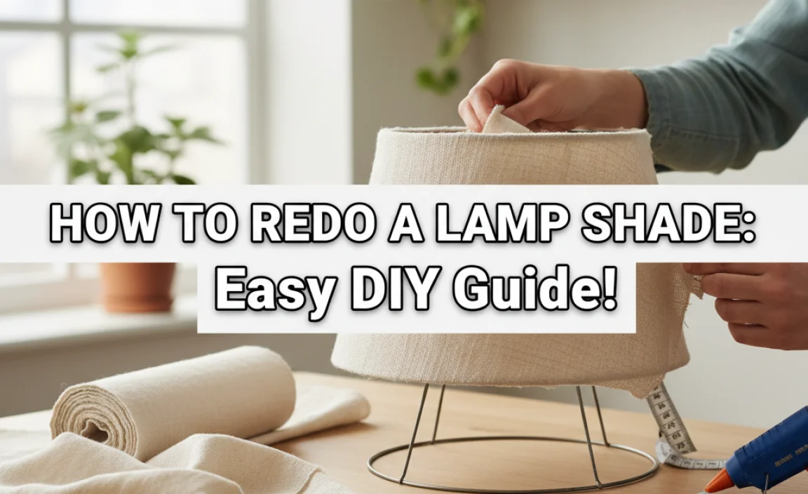 How To Redo A Lamp Shade: Easy Diy Guide!
