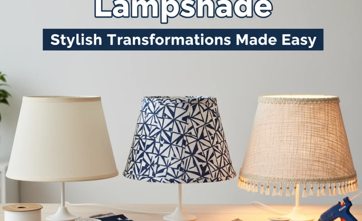How To Redo A Lampshade: Stylish Transformations Made Easy