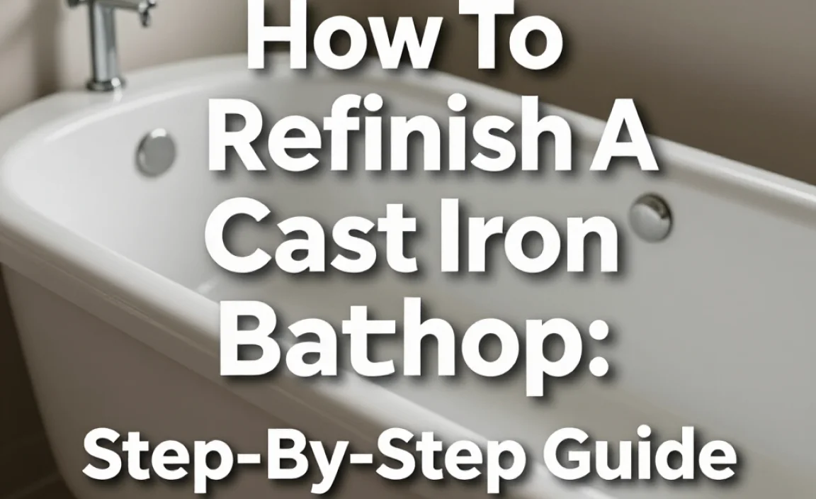 How To Refinish A Cast Iron Bathtub: Step-By-Step Guide