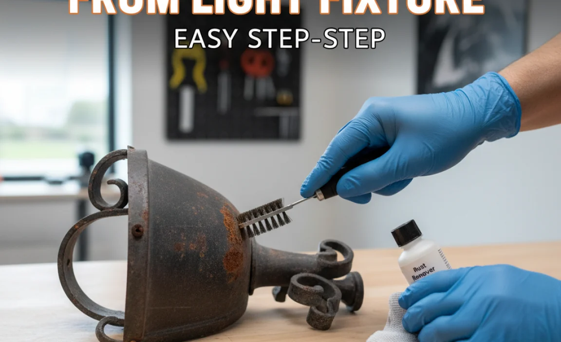 How To Remove Rust From Light Fixture: Easy Step-By-Step